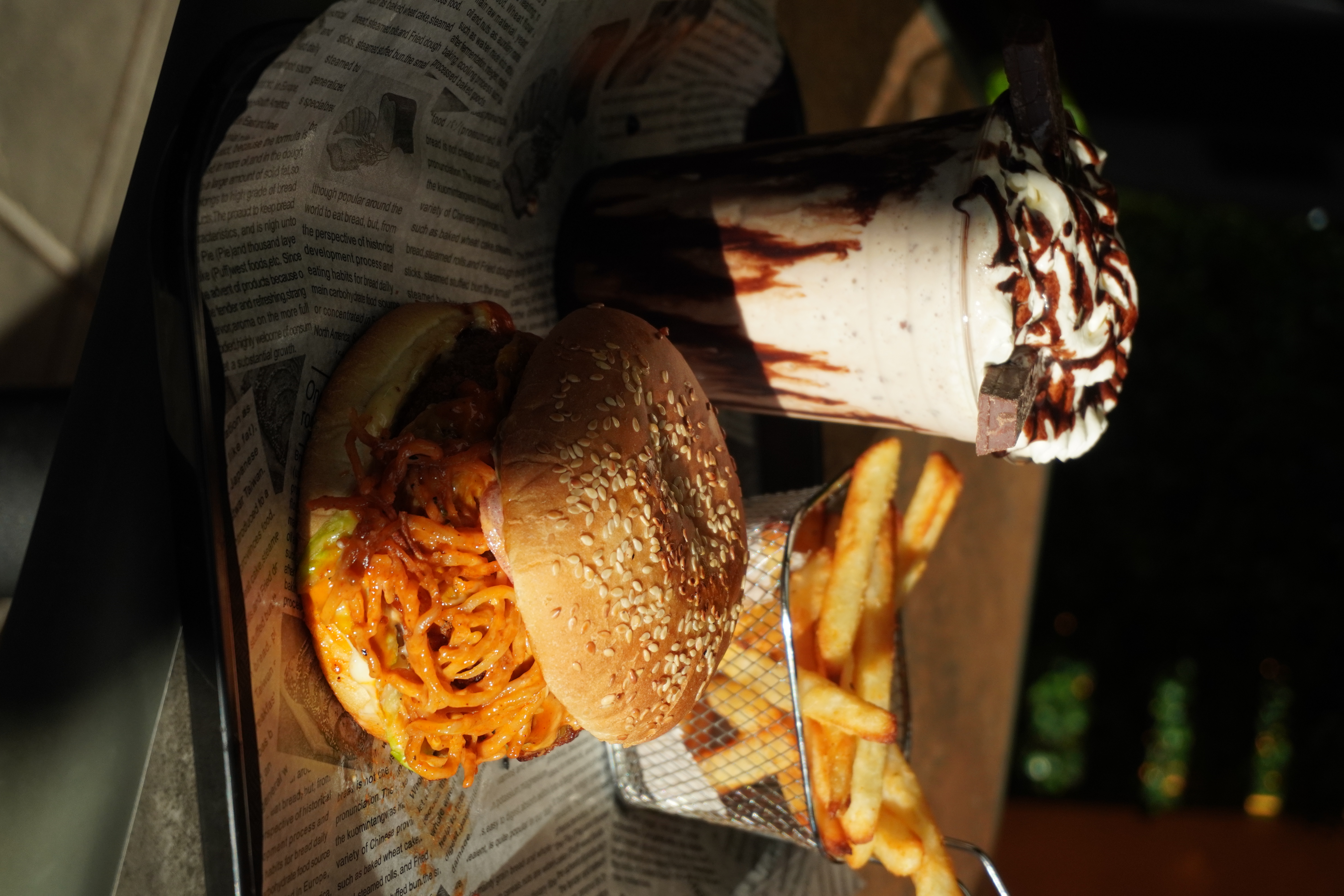 Burger Bar White Rock — milkshake spread